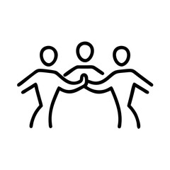 Obraz premium Corporate Culture Icon for Company Values, Employee Engagement, and Workplace Environment