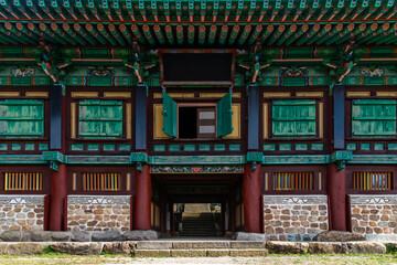 Fototapeta premium exterior of the Buddhist temple building