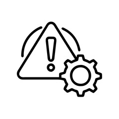 Obraz premium Risk Management Icon for Business Risk Assessment, Mitigation, and Strategic Planning
