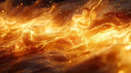 Emission of glowing plasma from the photosphere of a star background. Abstract graphic and energy texture concept. Digital illustration for wallpaper, banner, poster