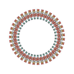 Christmas decorations, vintage Christmas holidays wreath. 