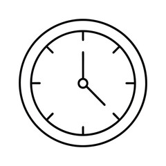 Time and Clock Symbol Vector - Minimalist Design for Scheduling, Planning, and Event Management