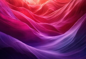 Fototapeta premium Abstract Flowing Waves in Vibrant Shades of Red and Purple Capturing the Essence of Fluid Motion and Colorful Depth in Nature-Inspired Art