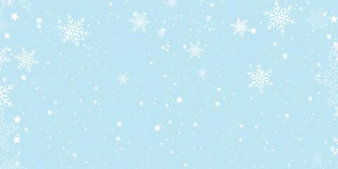 Decorative Christmas banner with snowflakes design 