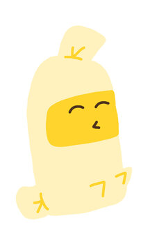 pocong inspiration cute local pillow ghost expression