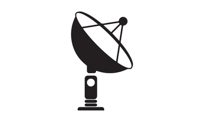 dish antenna silhouette vector-Cricut Isolated on white background Vector illustration for Cutting Machine,Typography Calligraphy , Silhouette Cameo, Hand drawn lettering phrase isolated on white back