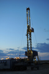 Oil field in the Atyrai region in Kazakhstan.