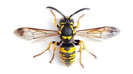 Obraz premium wasp isolated on white
