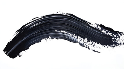 Brush stroke and texture. Smear brush on a white background.