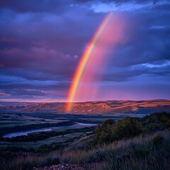 Rainbow over the River Valley