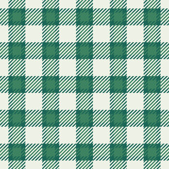 Skirt background texture seamless, good plaid tartan vector. Garment fabric check textile pattern in white and teal colors.