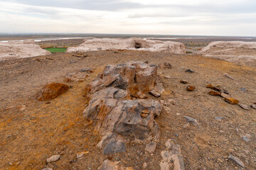Chilpyk Kala Zoroastrian Funeral tower tower of silence The Zoroastrian cult. of silence in...
