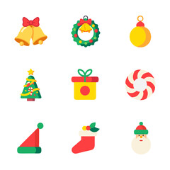 Christmas Ornaments Element Flat Design 1
