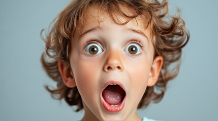 The Excited Child with Surprise