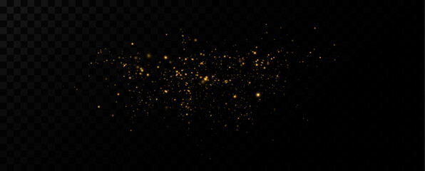 Shiny Golden Particles Golden dust.