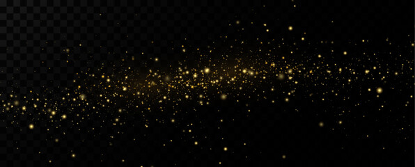 Shiny Golden Particles Golden dust.