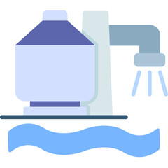Obraz premium Desalination Plant Icon