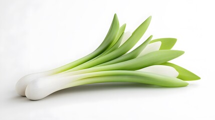 Obraz premium 3D Leek icon on a white background