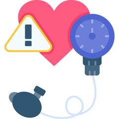 Blood Pressure Caution Icon
