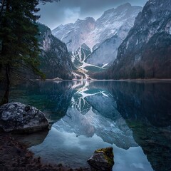 Mountain Lake Reflection