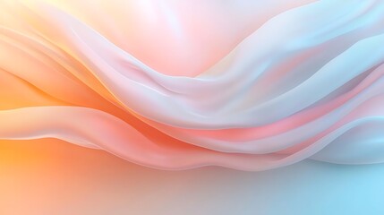 Soft colors and fluid motion an abstract design inviting serenity in a digital art environment