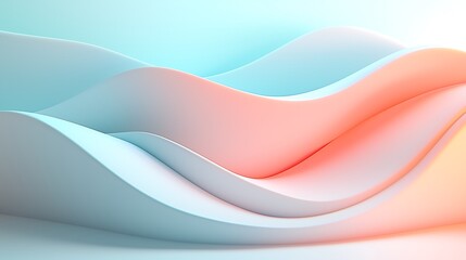Fluid motion waves abstract art soft colors digital design artistic viewpoint modern aesthetics