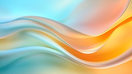 Vibrant color palette in fluid abstract waves modern art for visual appeal