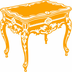 illustration of a Coffee table on a white background
