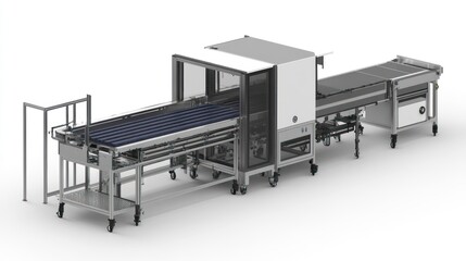 Automated Conveyor Belt System For Industrial Processing