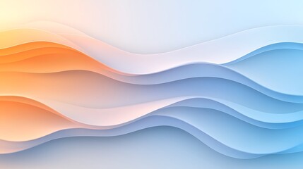Abstract flowing waves a digital graphic illustration of calm and modern aesthetics