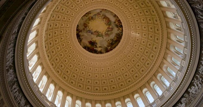 US Capitol Dome inside view - Washington DC, United States