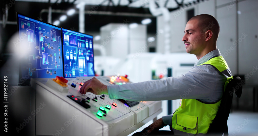 Poster Engineer Operators Using Scada System