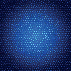 Colorful abstract grid texture for background. Abstract background with small geometric ornament in blue gradient color. Checkered halftone pattern. Halftone contrast. Minimalistic wallpaper. Vector