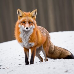 Obraz premium Fox ( Vulpes Vulpes ) in winter scenery