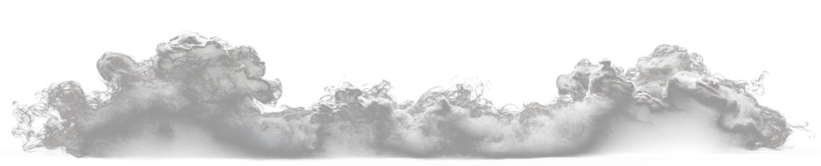 white fluffy clouds formation on white background