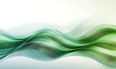 flowing green energy waves abstract esg background sustainable business concept flowing green energy waves abstract esg background sustainable business concept, Generative Ai