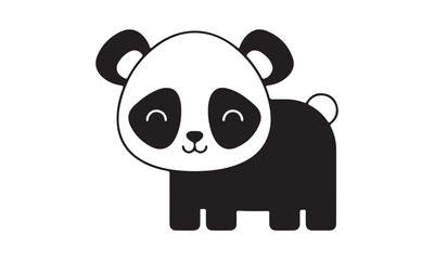 red panda vector illustration -Cricut Isolated on white background Vector illustration for Cutting Machine,Typography Calligraphy , Silhouette Cameo, Hand drawn lettering phrase isolated on white back