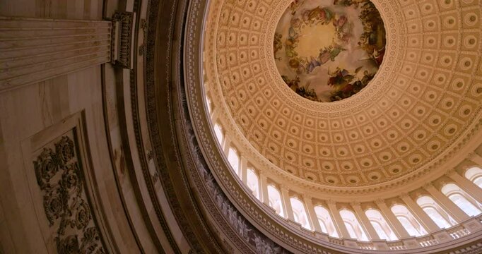 US Capitol Dome inside view - Washington DC, United States