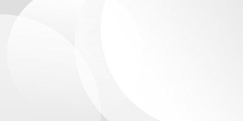 Minimalist white abstract background with circles