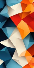 Fototapeta premium Abstract Geometric Pattern with Vibrant Colors, Ideal for Mobile and Wallpaper Design