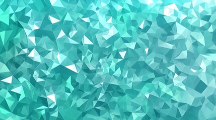 Cyan triangles arranged in a gradient pattern for a striking visual effect. 