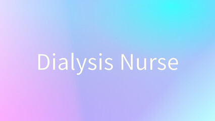 Dialysis Nurse のグラデーション背景イラスト