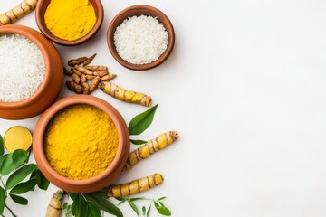 Pongal - Hindu Harvest Festival concept.