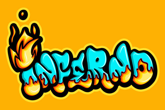 inferno typograpy art