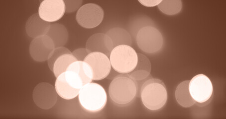 Yellow and orange bokeh. Defocus background. Can be used as an overlay