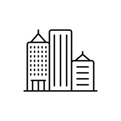 Skyscraper City vector icon