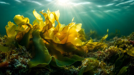 A Captivating Underwater Exploration of Wakame and Its Colorful Ecosystem