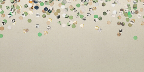 Recycled confetti paper background
