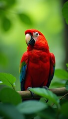 Obraz premium red and yellow macaw