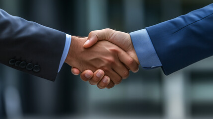 Professional Handshake Close-Up